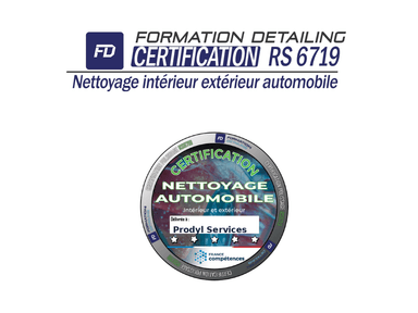 Certification RS6719 Nettoyage Automobile - Prodyl Services